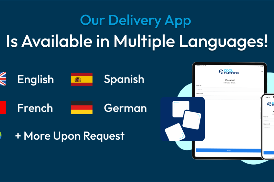 Delivery App For Ice Companies With Multiple Languages